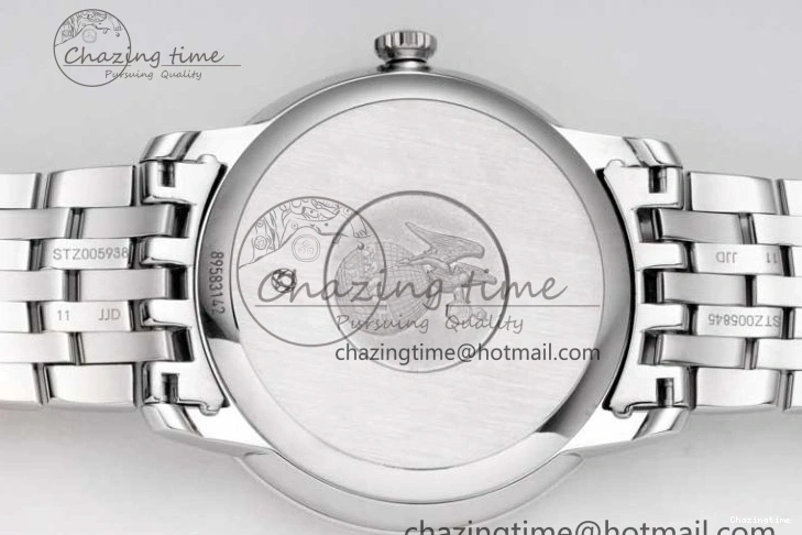 0503 Casual De Ville SS DIWF 1:1 Best Edition White Dial RG Markers on SS Bracelet MIYOTA 7847